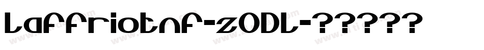 Laffriotnf-z0DL字体转换