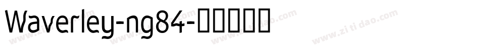 Waverley-ng84字体转换