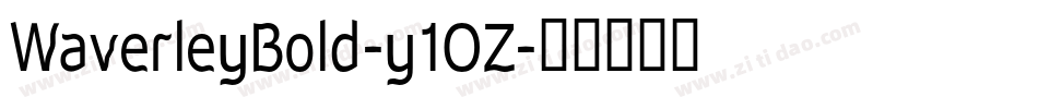 WaverleyBold-y1OZ字体转换