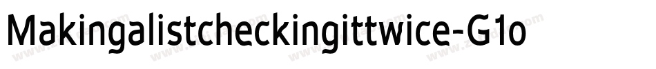 Makingalistcheckingittwice-G1oZ字体转换