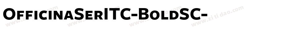 OfficinaSerITC-BoldSC字体转换