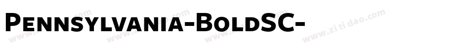Pennsylvania-BoldSC字体转换
