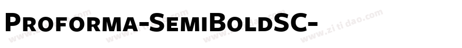Proforma-SemiBoldSC字体转换