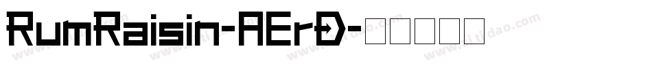 RumRaisin-AErD字体转换