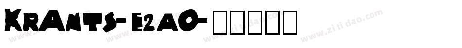 KrAnts-e2aO字体转换
