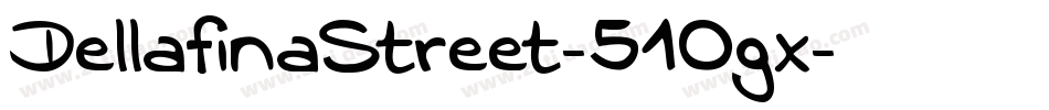 DellafinaStreet-51Ogx字体转换
