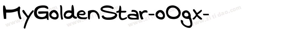 MyGoldenStar-oOgx字体转换