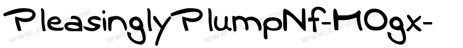 PleasinglyPlumpNf-MOgx字体转换
