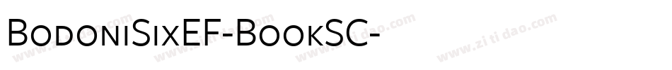 BodoniSixEF-BookSC字体转换