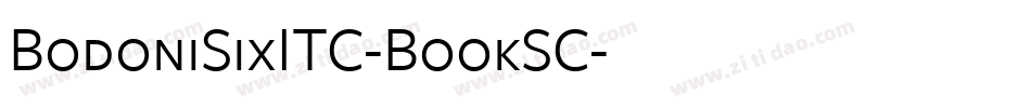 BodoniSixITC-BookSC字体转换