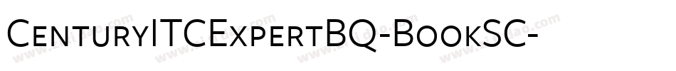 CenturyITCExpertBQ-BookSC字体转换