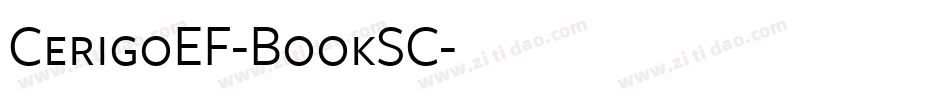 CerigoEF-BookSC字体转换