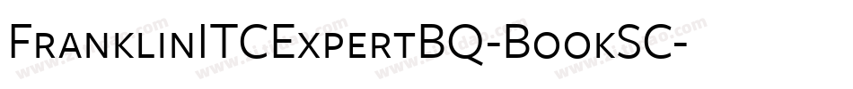 FranklinITCExpertBQ-BookSC字体转换