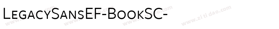 LegacySansEF-BookSC字体转换