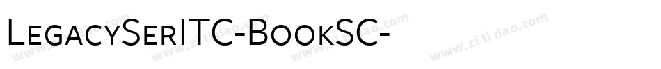 LegacySerITC-BookSC字体转换