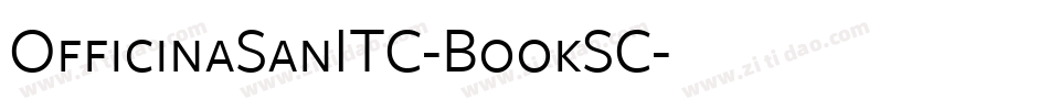 OfficinaSanITC-BookSC字体转换