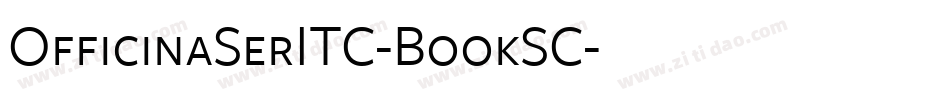 OfficinaSerITC-BookSC字体转换