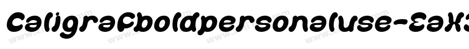 Caligrafboldpersonaluse-EaX34字体转换