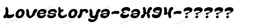 Lovestorya-EaX94字体转换