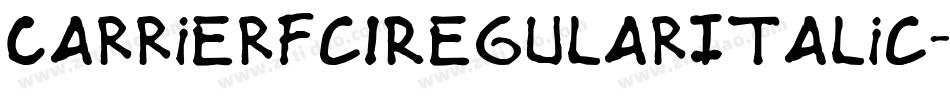 Carrierfc1RegularItalic-nG5O字体转换