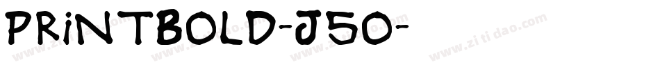 PrintBold-J5o字体转换
