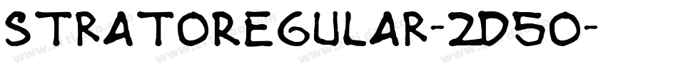 StratoRegular-2d5o字体转换