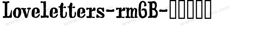 Loveletters-rm6B字体转换