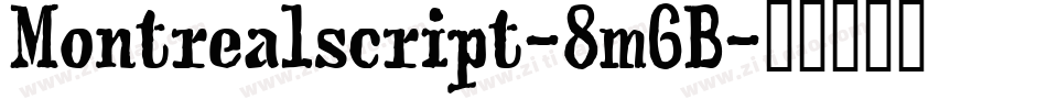 Montrealscript-8m6B字体转换