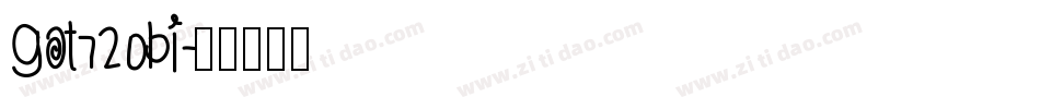 Got720bi字体转换