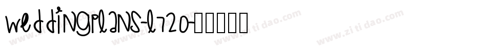 Weddingplans-l720字体转换