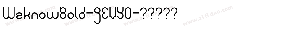 WeknowBold-jEVY0字体转换