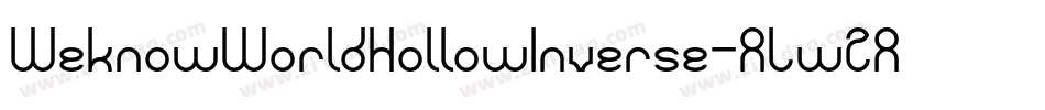 WeknowWorldHollowInverse-ALwZA字体转换