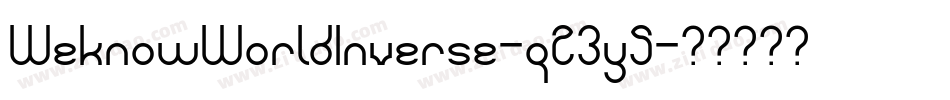 WeknowWorldInverse-qZ3y5字体转换