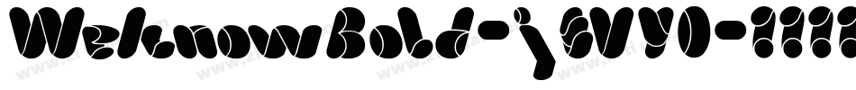 WeknowBold-jEVY0字体转换