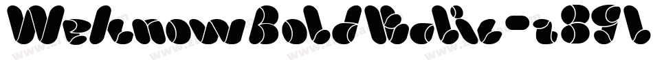 WeknowBoldItalic-z89l4字体转换
