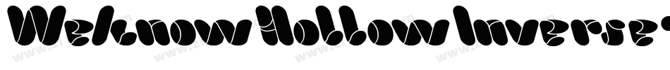 WeknowHollowInverse-6Ya4A字体转换