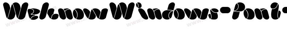 WeknowWindows-PonZ字体转换