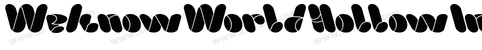 WeknowWorldHollowInverse-ALwZA字体转换