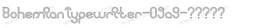 BohemianTypewriter-05a9字体转换