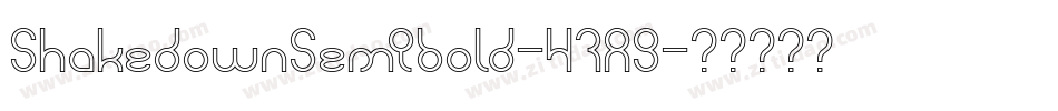 ShakedownSemibold-47A9字体转换
