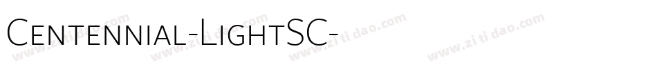 Centennial-LightSC字体转换