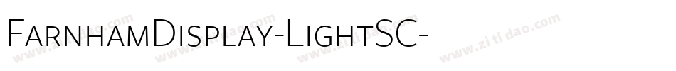 FarnhamDisplay-LightSC字体转换