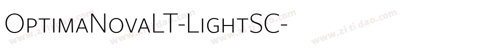 OptimaNovaLT-LightSC字体转换