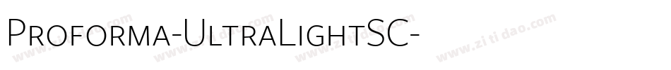 Proforma-UltraLightSC字体转换
