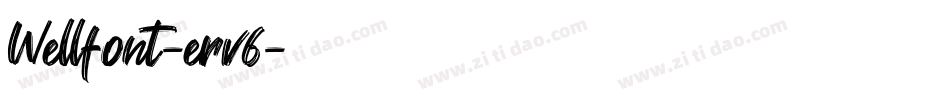 Wellfont-erv6字体转换