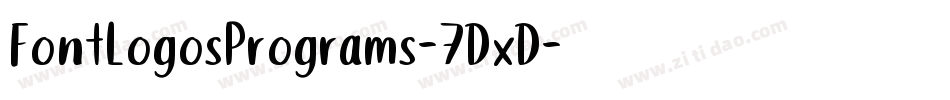 FontLogosPrograms-7DxD字体转换