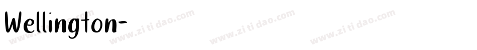 Wellington字体转换