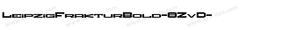 LeipzigFrakturBold-8ZvD字体转换