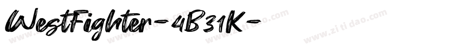 WestFighter-4B31K字体转换