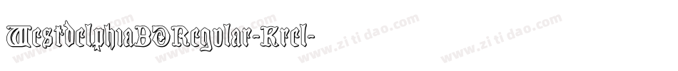 Westdelphia3DRegular-Krel字体转换